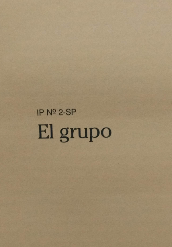 Folleto El grupo